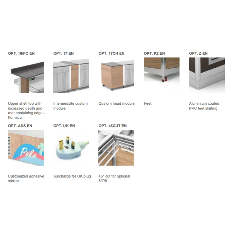 SURFACE CHAUDE EN VERRE TREMPÉ AVEC CHAUFFAGE PAR LAMPE HALOGÈNE ATHENA 5 PC/HALO W