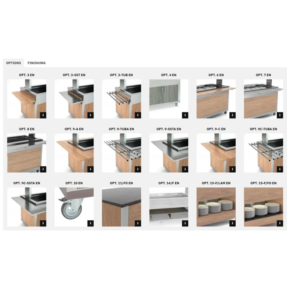 BUFFET RÉFRIGÉRÉ À VENTILATION ATHENA 5 RV/M
