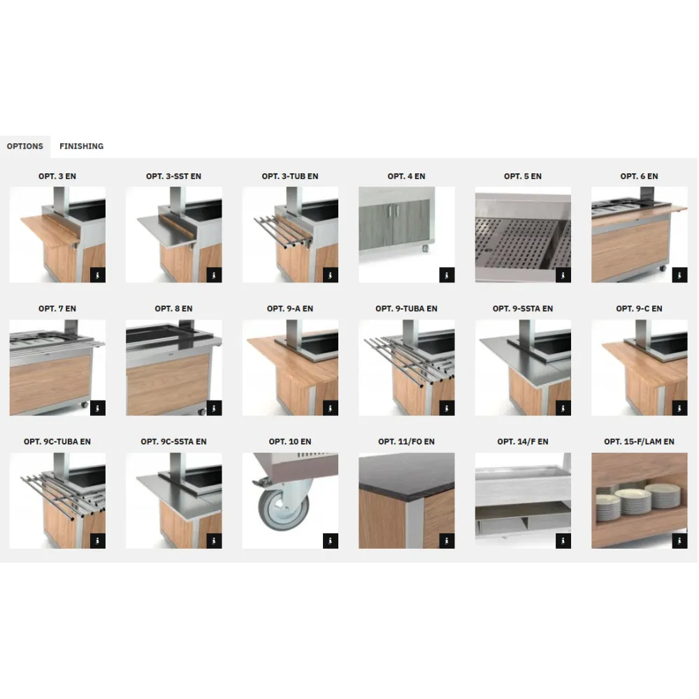 BUFFET RÉFRIGÉRÉ À VENTILATION ATHENA 5 RV/M W