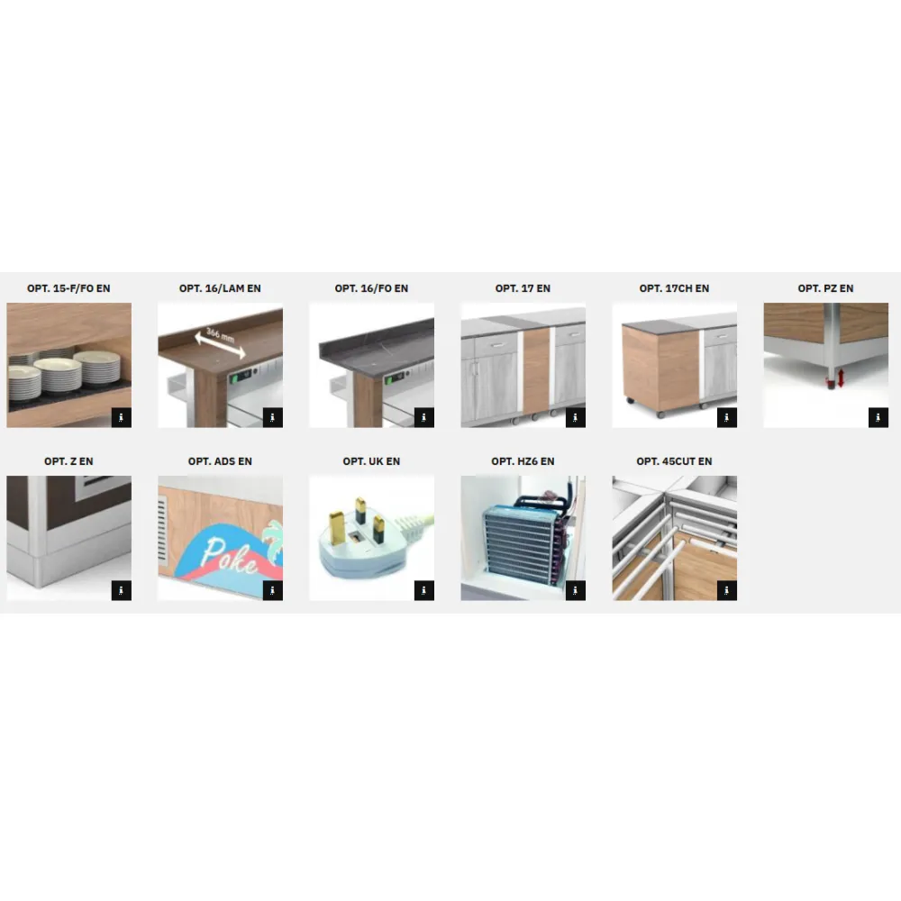BUFFET RÉFRIGÉRÉ À VENTILATION ATHENA 5 RV/M W