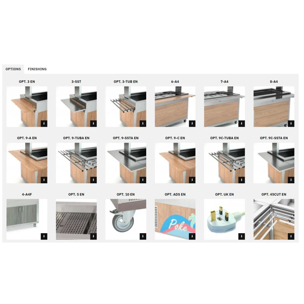 MODULE NEUTRE AVEC PORTES ET COMPARTIMENT POUR PLATS ATHENA SAL 2 VP