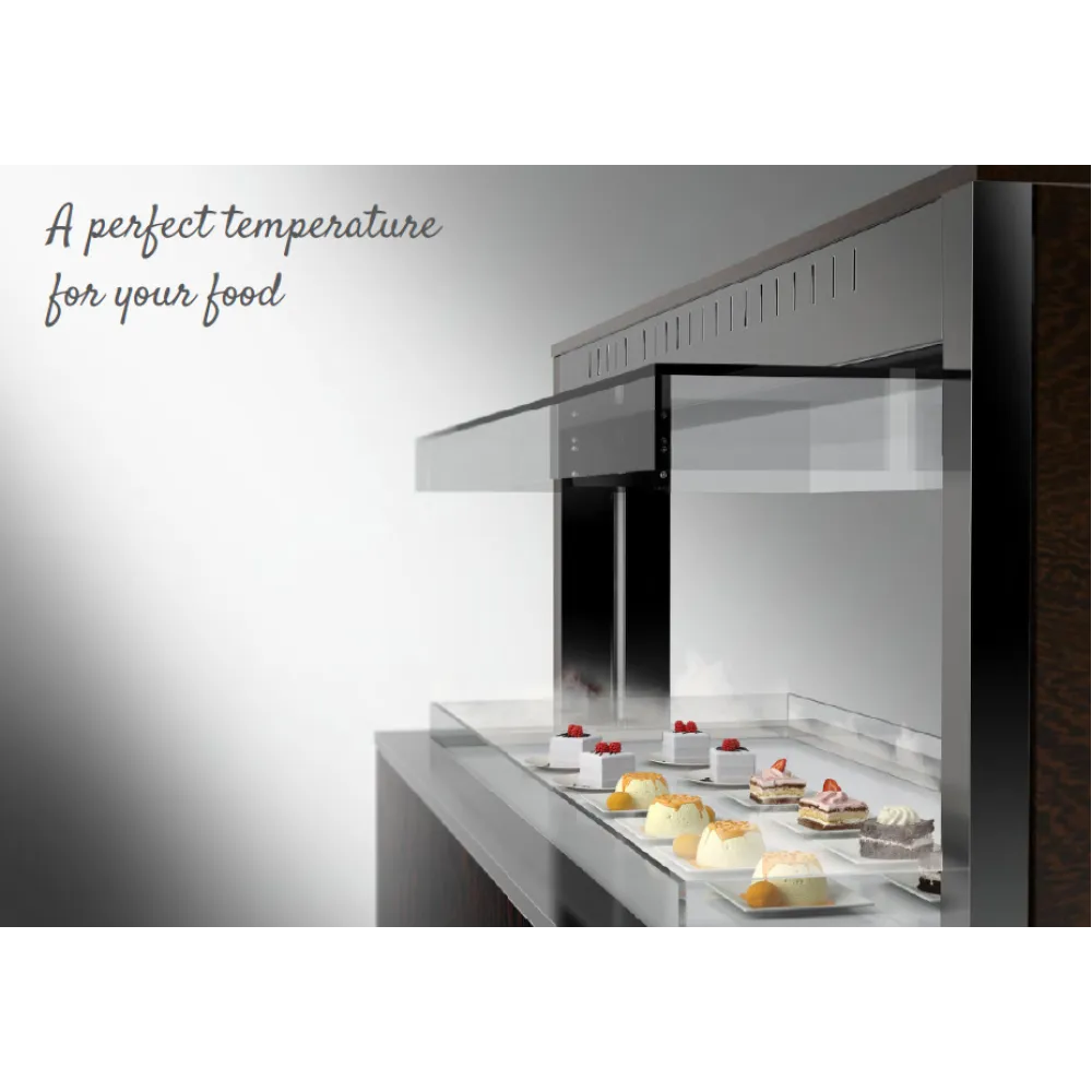 SURFACE CHAUDE EN VERRE TREMPÉ AVEC CHAUFFAGE PAR LAMPE HALOGÈNE ATHENA 5 PC HALO