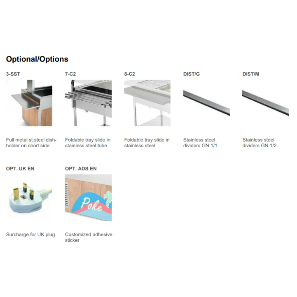 CHARIOT BAIN MARIE AVEC LAMPES HALOGÈNES COMPASS 2 HALO