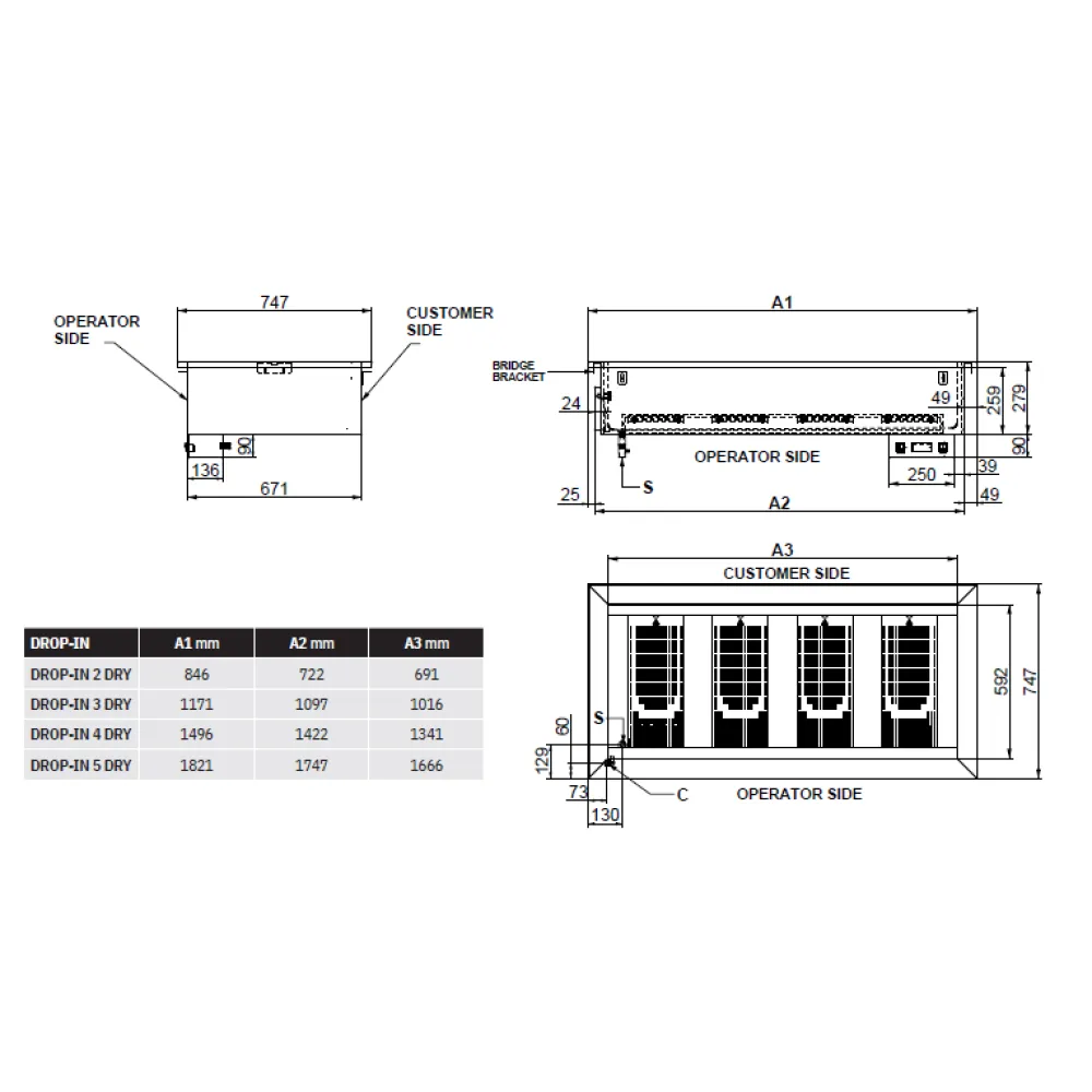 MARMIT CHAUD AVEC CHAUFFAGE À SEC DROP-IN 5 DRY