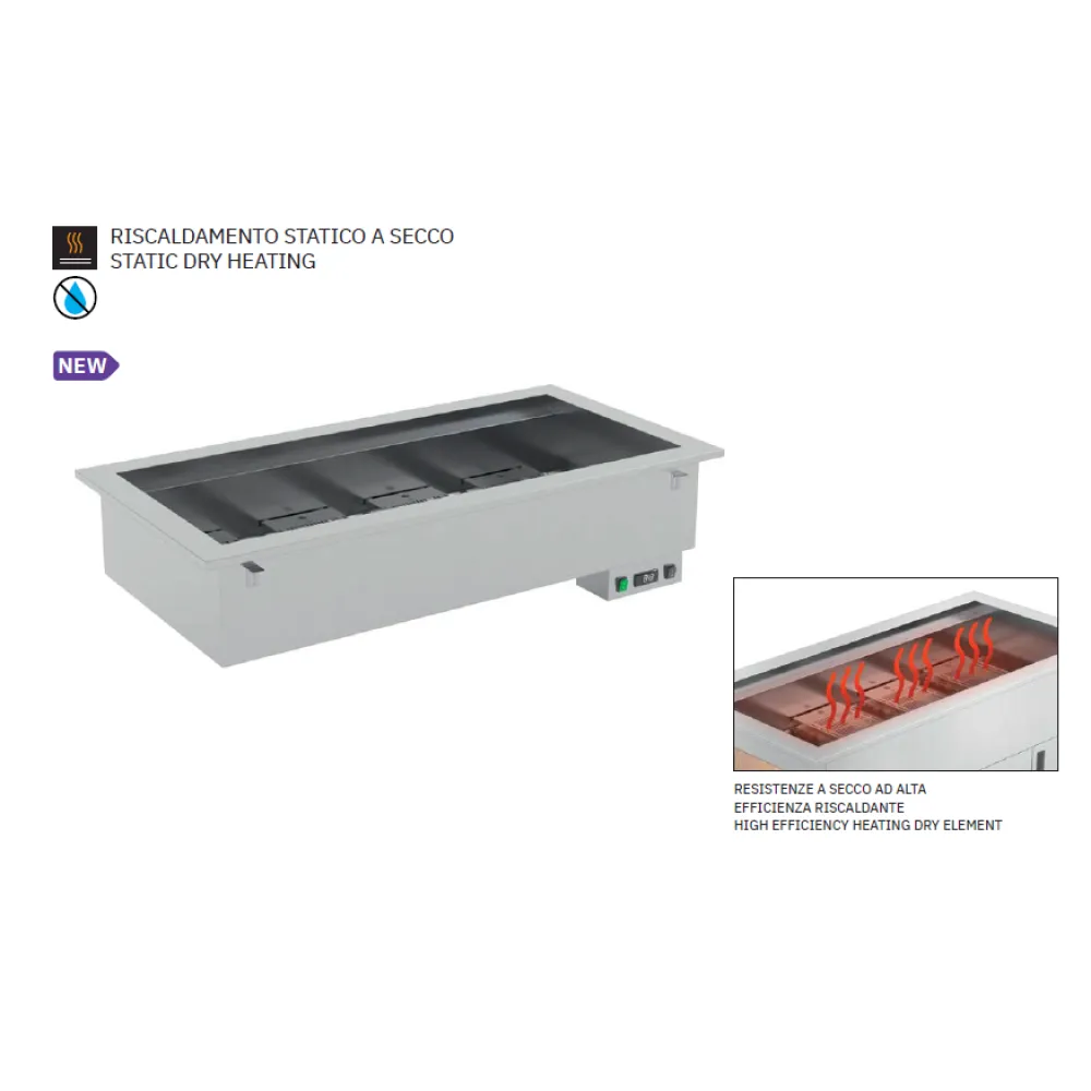 MARMIT CHAUD AVEC CHAUFFAGE À SEC DROP-IN 5 DRY