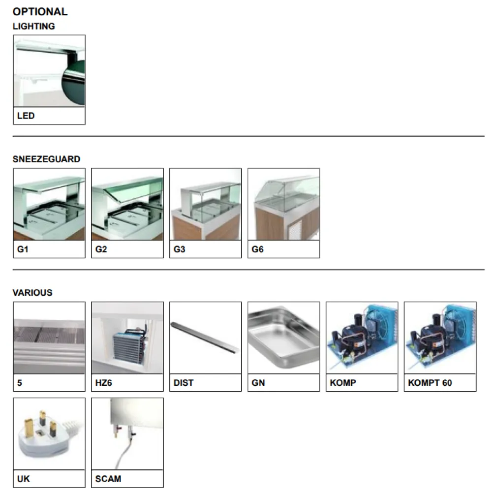 COMPTOIR RÉFRIGÉRÉ EN ACIER INOXYDABLE DROP-IN-4PR-IN