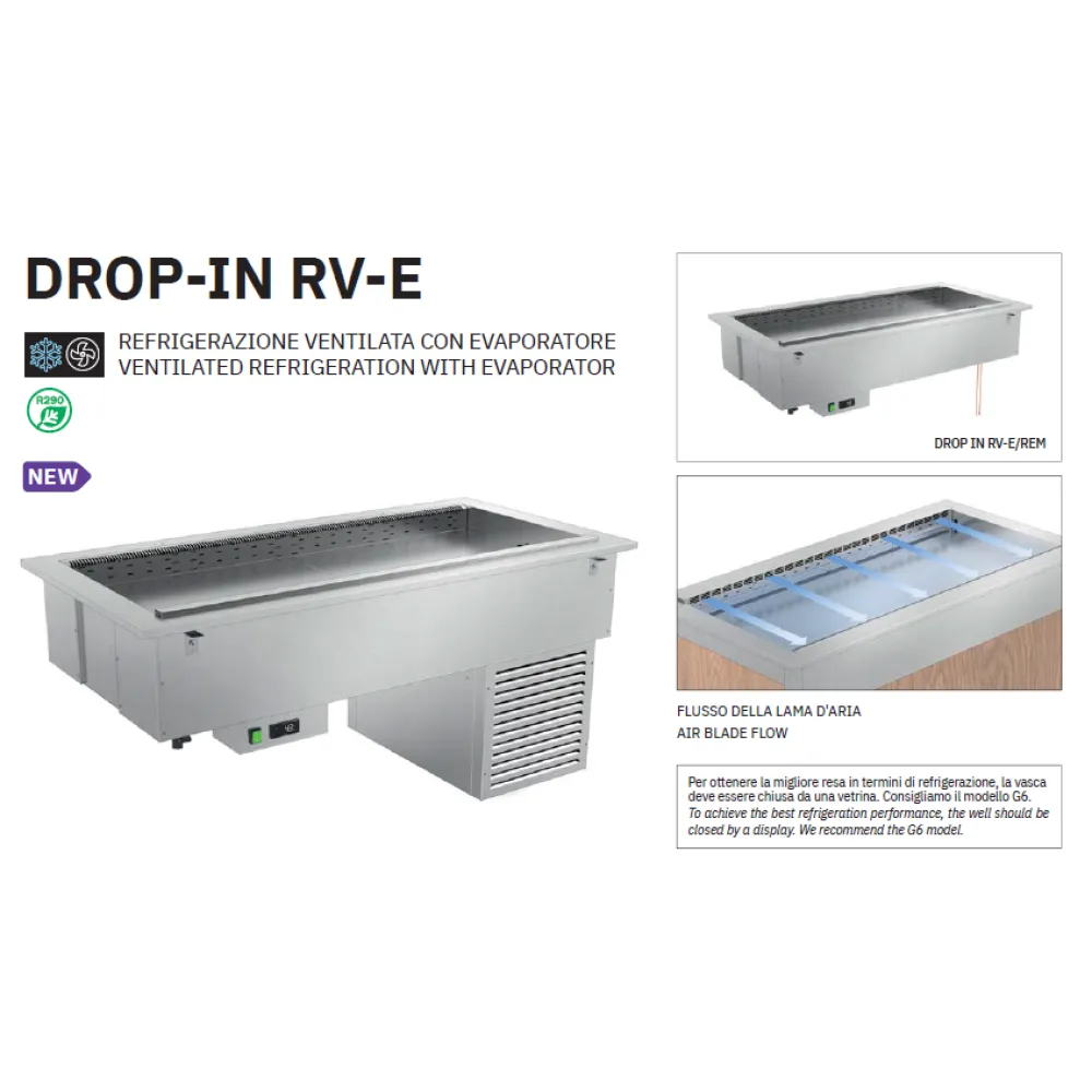 MODULE DE FROID VENTILÉ AVEC ÉVAPORATEUR DROP-IN-3RV-E