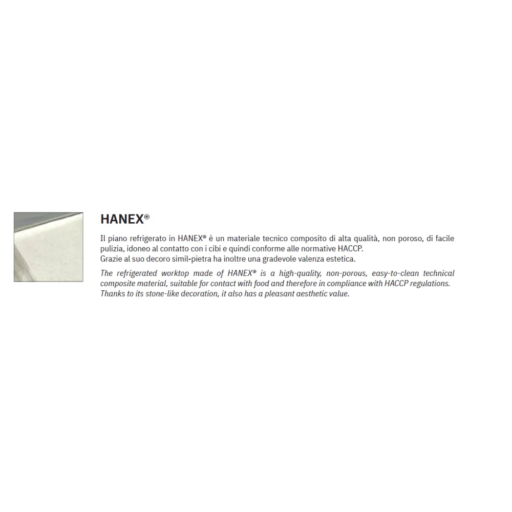 COMPTOIR RÉFRIGÉRÉ EN BÉTACRYL DROP-IN-2PR