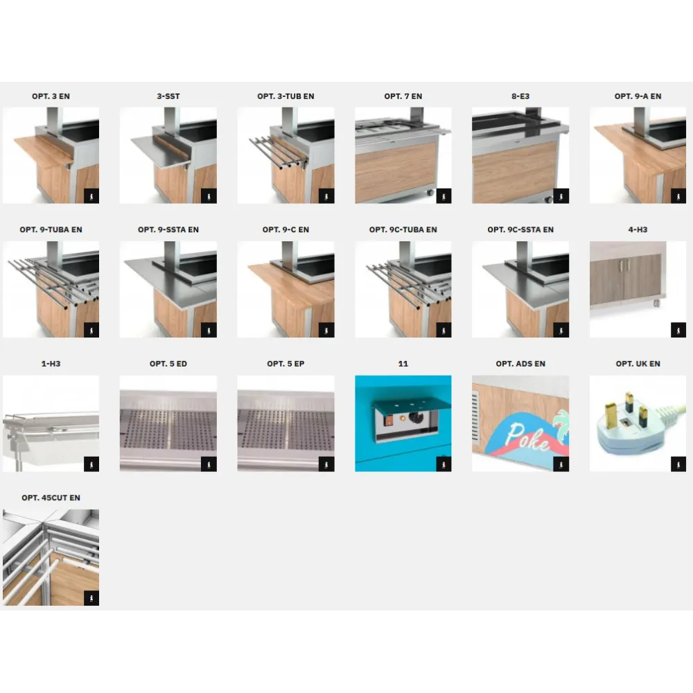 BUFFET CHAUFFANT BAIN MARIE AVEC LAMPES INFRAROUGES HAPPY 6 BM/INFRA