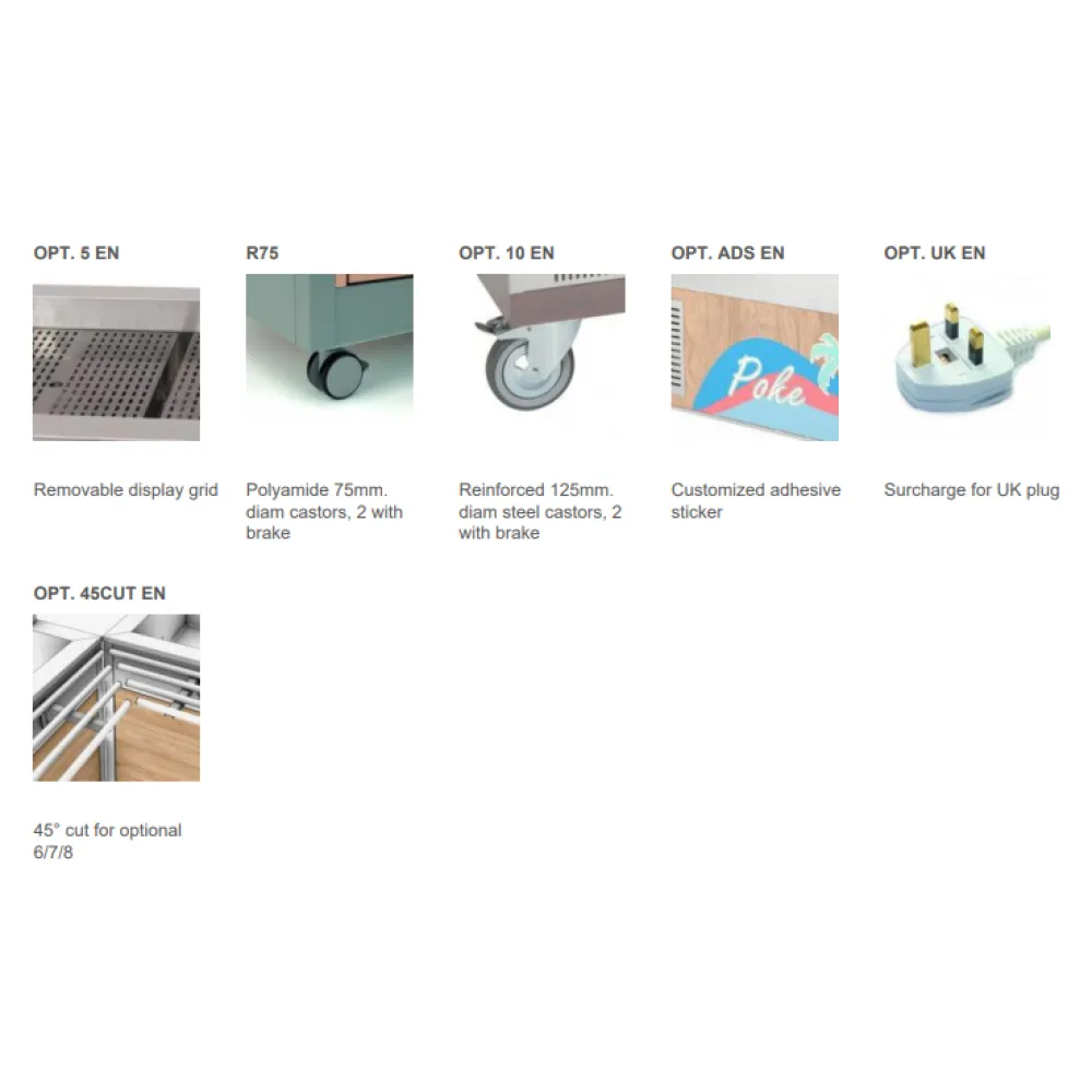 BAIN-MARIE BUFFET CHAUD AVEC DES MARMITES SÉPARÉES OMNIA 4BM/SEP