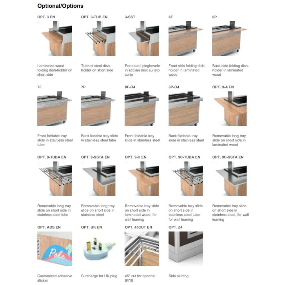 VITRINE RÉFRIGÉRÉE À VENTILATION AVEC ARMOIRE FROIDE INFÉRIEURE OMNIA 4DSP/SF