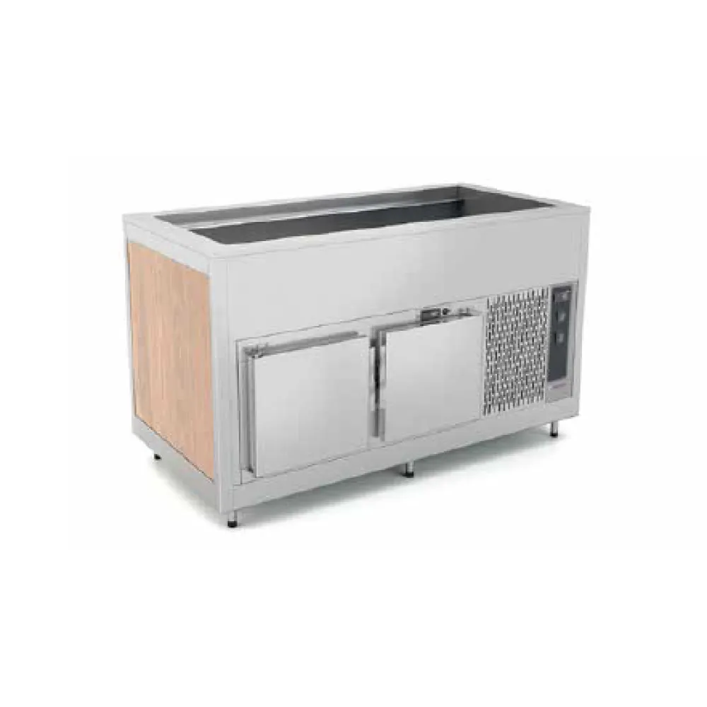 BUFFET FROID À VENTILATION AVEC COMPARTIMENT INFÉRIEUR FROID OMNIA 5RV/SF