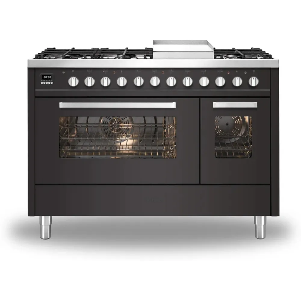 Cuisinière avec four Pro Line 120 cm L12FWM3 8 feux avec plaque de cuisson