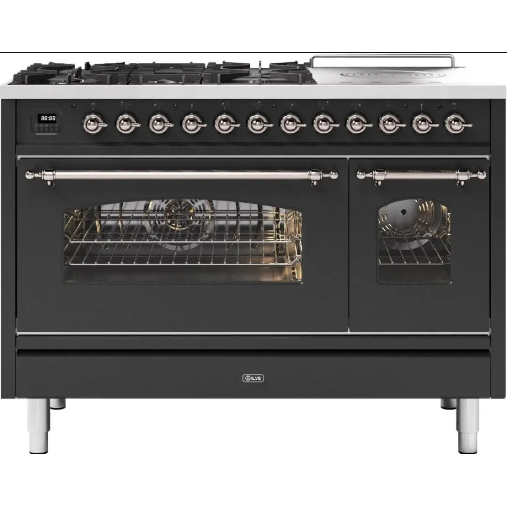 Cuisinière avec four Nostalgie P12SNE3 120 cm 5 feux + 1 zone de cuisson étendue