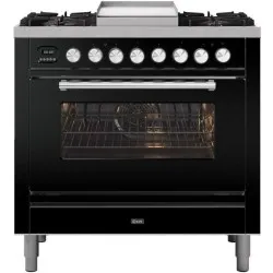 Cuisinière avec four Professional Plus 90 cm P09FWE3 6 brûleurs avec plaque de cuisson