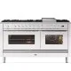 Cuisinière avec four Professional Plus 150 cm P15FWE3 9 feux avec plaque de cuisson