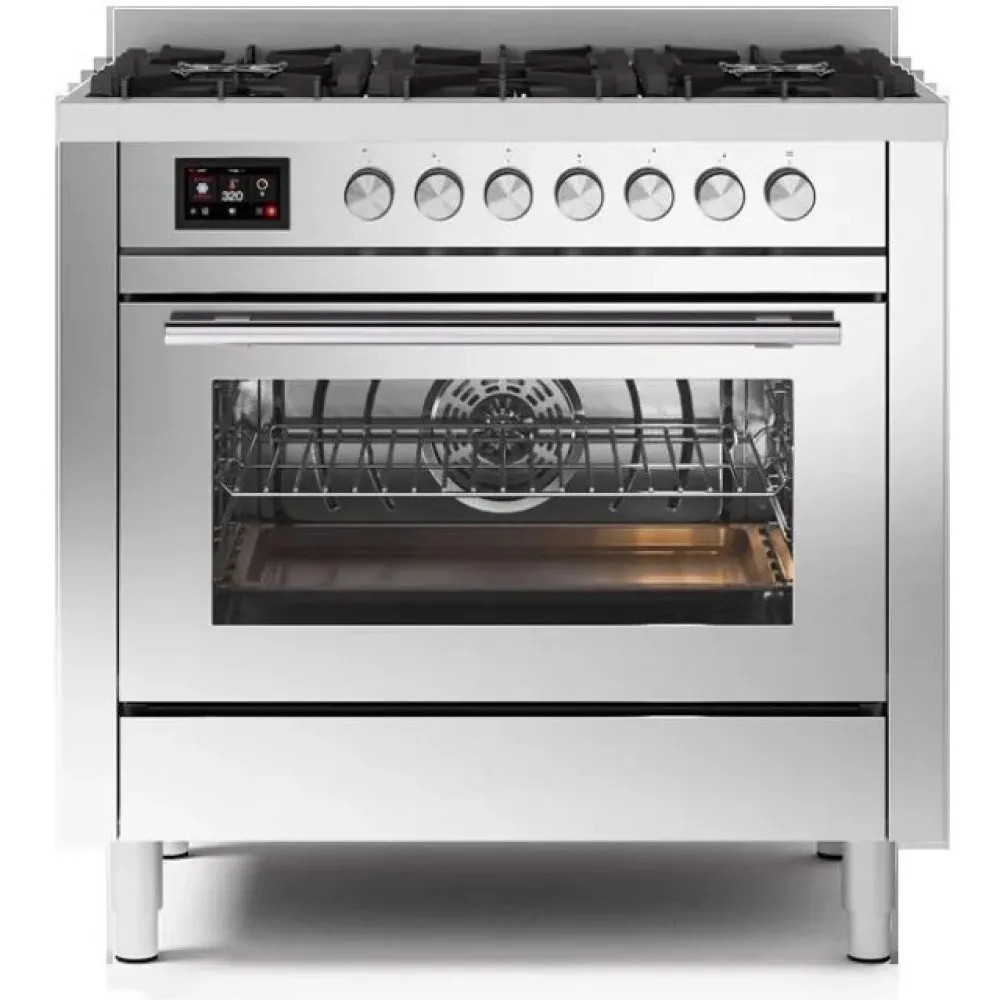 Cuisinière avec four Professional Plus 90 cm P366DDWSY 6 feux