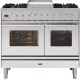 Cuisinière avec four Professional Plus 100 cm PD10FWE3 6 feux avec plaque de cuisson