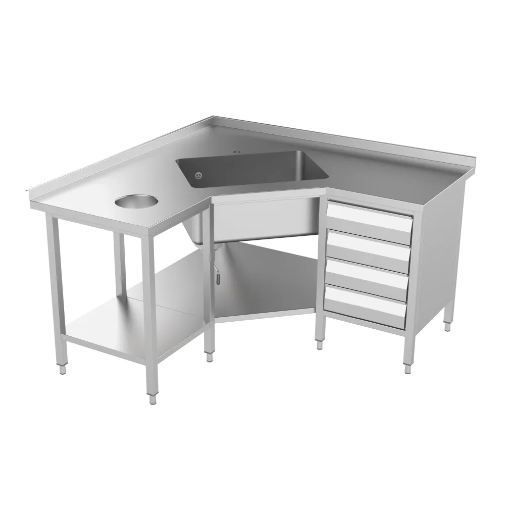 Plonge batterie un bac avec châssis 800