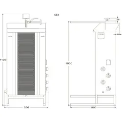 Electric gyros maker CE4 70kg