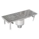 Caniveau de drainage avec siphon central 2000 x 300 mm