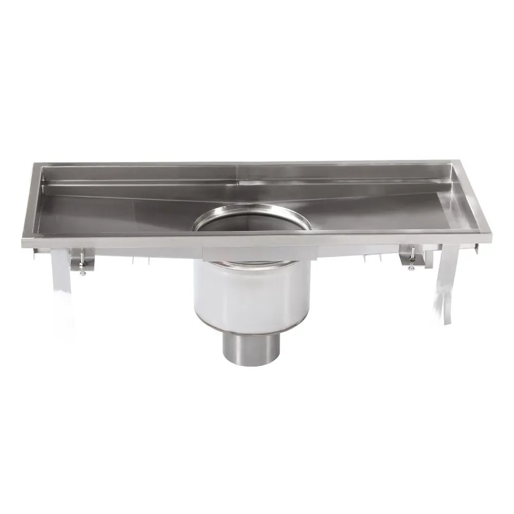 Caniveau de drainage avec siphon central 2000 x 300 mm