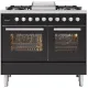 Cuisinière avec four Pro Line LD10FWM3 100 cm 6 feux avec plaque de cuisson