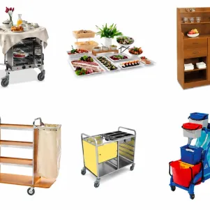 Tout pour l’équipement hôtelier : machines à laver, minibars et chariots de service