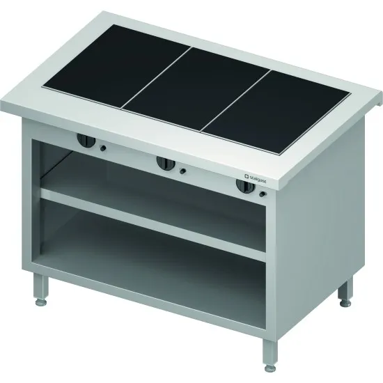 Comptoirs avec surface en céramique chaude avec étagère