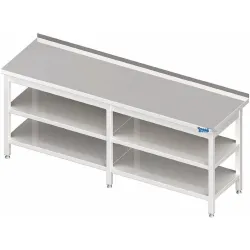 Metal table with two shelves 2200