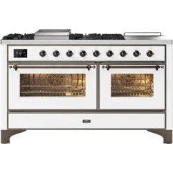 Cuisinière avec four Ilve Majestic M15FSDNE3 150 cm 5 feux +1 zone de cuisson étendue +double zone de grillage