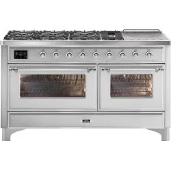Cuisinière avec four Ilve Majestic M15SDNE3 150cm 7 feux + 1 zone de cuisson étendue