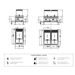 Friteuse à gaz  9 l MFRG74T