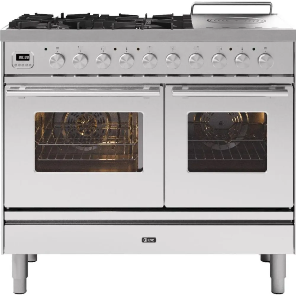 Cuisinière avec four Professional Plus 100 cm PD10SWE3 4 feux + zone de cuisson agrandie