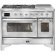 Ilve Majestic M12SDNE3 120 cm 6 feux + 1 zone de cuisson étendue