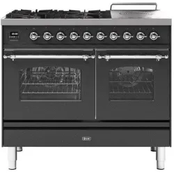 Cuisinière avec four Nostalgie PD10SNE3 100 cm  4 feux + 1 zone de cuisson agrandie