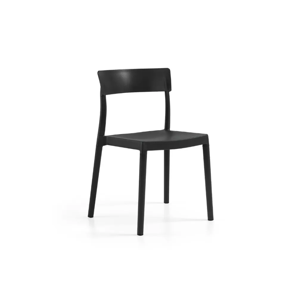 Chaise Lilly avec pieds en plastique