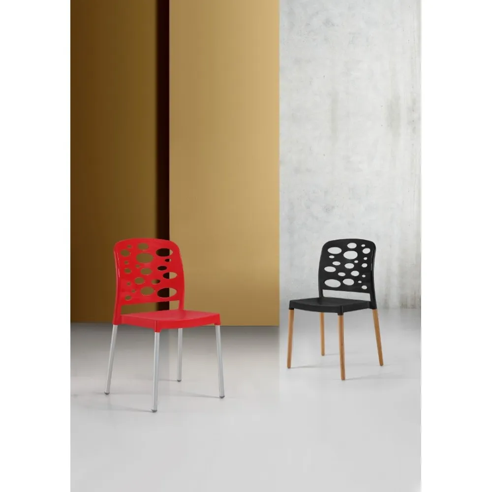 Chaise Bubble avec pieds en plastique