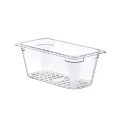 GN 1/3 h-130mm Perforated polycarbonate container
