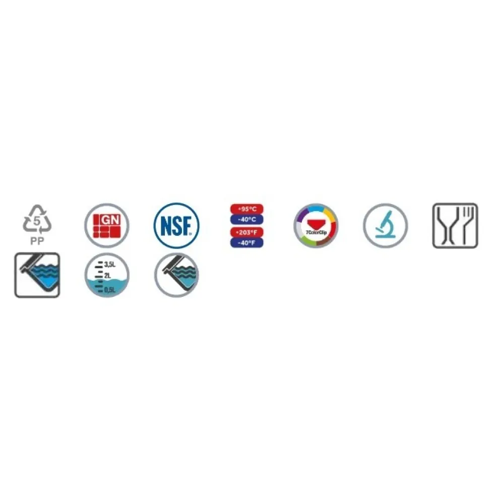 GN 1/2 H-100  mm Récipient avec couvercle