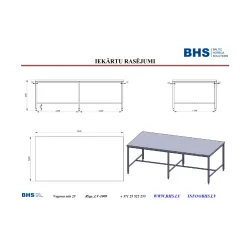 Table de travail-îlot 2600