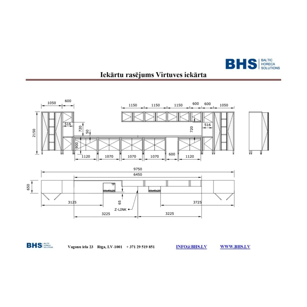 Kitchen Unit 9750 mm