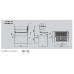 Charcoal Oven  P120D  DROP-IN