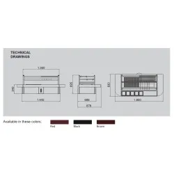 Barbecue au charbon de bois à la japonaise R120TT