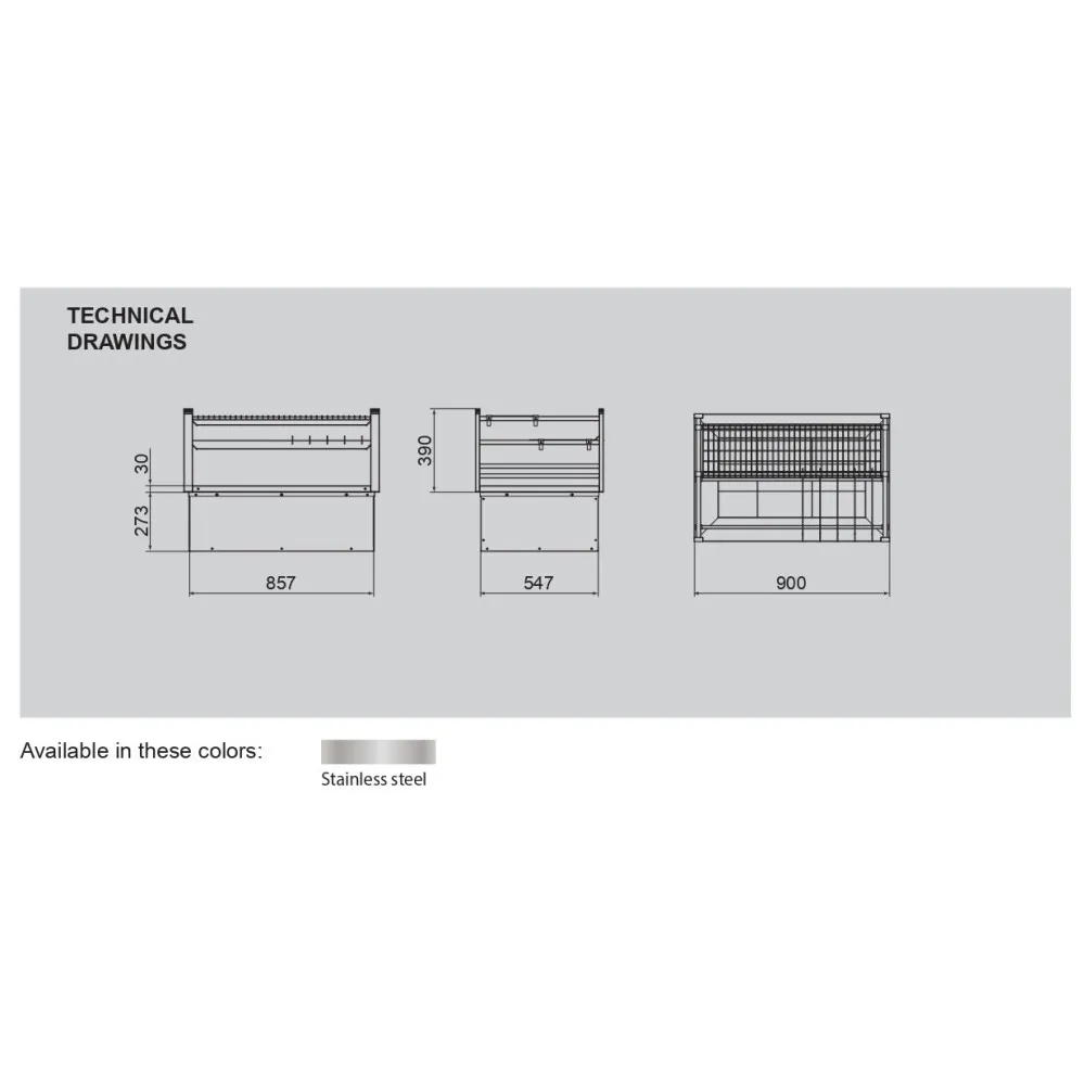 Barbecue au charbon de bois à la japonaise DROP IN  R90D