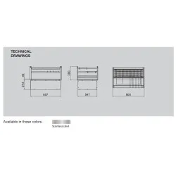 Barbecue au charbon de bois à la japonaise DROP IN  R90D