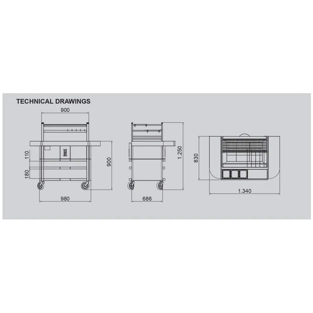 Barbecue au charbon de bois à la japonaise R90ST