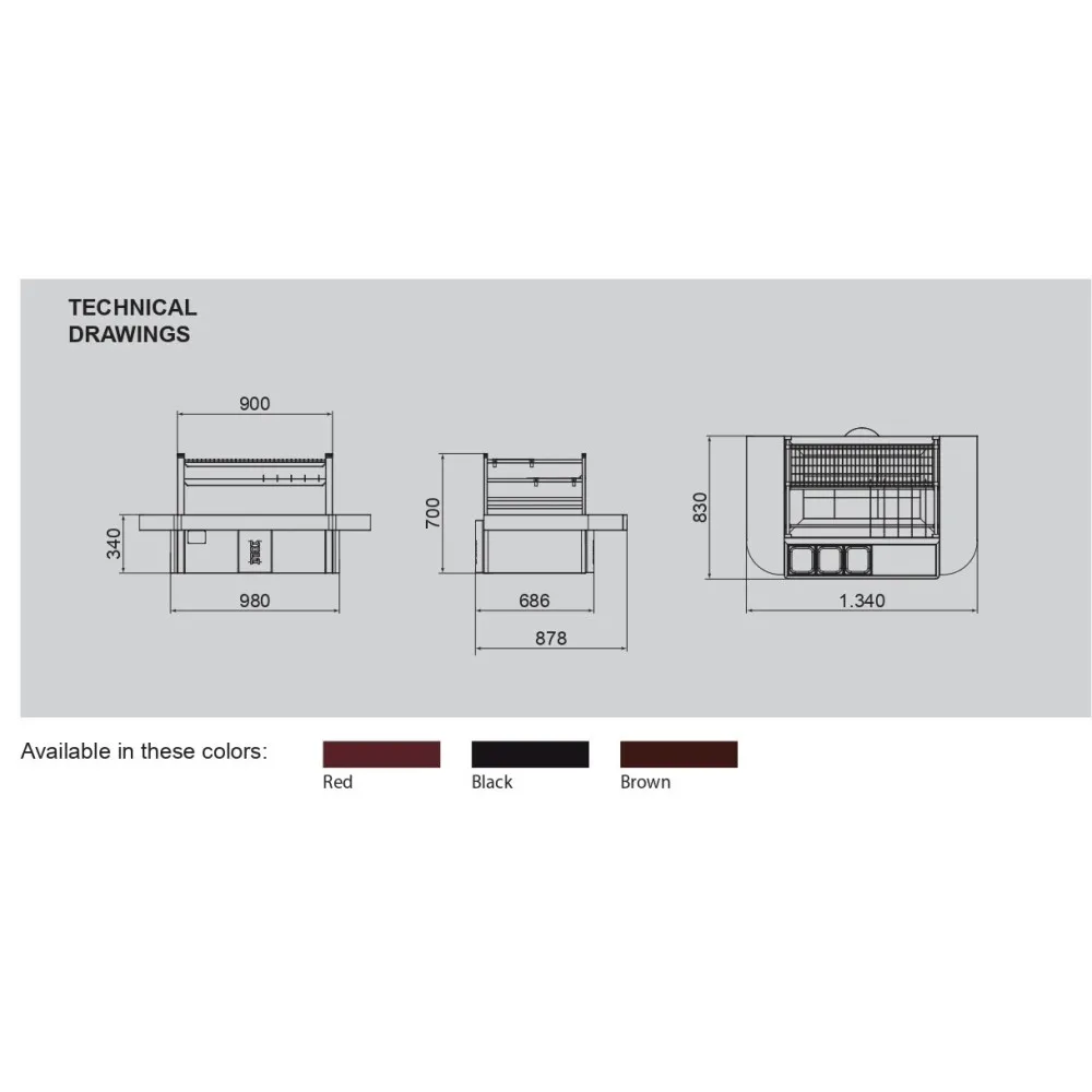 Barbecue au charbon de bois à la japonaise R90TT