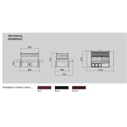 Barbecue au charbon de bois à la japonaise R90TT