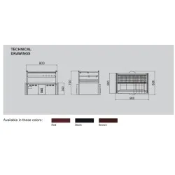 Barbecue au charbon de bois à la japonaise R90T